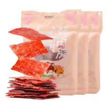 88VIP：Three Squirrels 三只松鼠 猪肉脯自然片150g*3袋