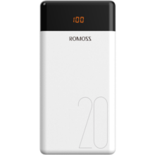 罗马仕（ROMOSS） LT20充电宝20000毫安时移动电源智能数显大容量适用于华为苹果小米手机 【2万毫安时】精致白