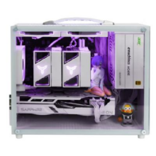 京东百亿补贴、PLUS会员：AMD锐龙R5 5600/RX6750GRE/16+512G白色侧透手提主机3A迷你台式组装电脑主机电竞游戏直播设计DIY整机