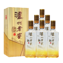 Plus会员：泸州老窖 八年窖头曲 臻传陆号 浓香型白酒 52度500ml*6瓶整箱