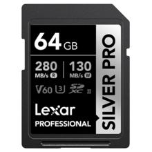 Lexar 雷克沙 SILVER PRO SD存储卡 64GB（V60、U3、class10）