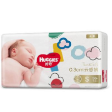 限尺码：HUGGIES 好奇 金装超薄云柔纸尿裤NB120/S112/M124/L108/XL94