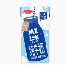 88VIP！SANYUAN 三元 小方白纯牛奶200ml*24盒