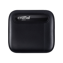 16日0点：Crucial 英睿达 X6系列 USB 3.2 移动固态硬盘 Type-C 2TB 黑色