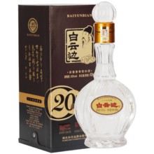 京东百亿补贴：白云边 二十年陈酿 浓酱兼香型白酒 45度 450ml 礼盒装