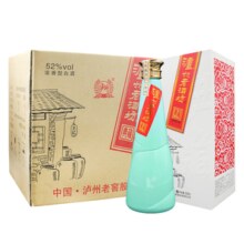 泸州老酒坊 典藏 52度浓香型白酒500mL*6瓶整箱装 配3个礼袋