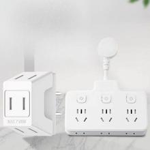 京东PLUS：AIKEDUN 艾克盾 主动灭火插座 三位分控+一转三转接头