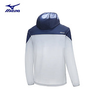 Mizuno 美津浓 户外皮肤衣外套男 灰色/深蓝 M