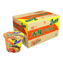 概率卷、PLUS会员:统一 来一桶大桶香辣牛肉面 140g*12桶*3