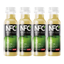 农夫山泉NFC果汁饮料苹果汁 300ml*4瓶