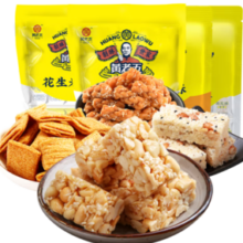 PLUS会员！黄老五 花生酥糖零食组合 656g