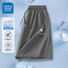 JEANSWEST 真维斯 男士冰丝短裤*2+短袖t恤*4