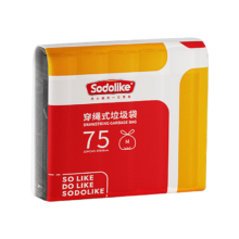 尚岛宜家（Sodolike）抽绳收口垃圾袋 75只 45*47cm