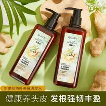 QCHZOC 生姜侧柏叶健发养发洗发露去屑控油滋养洗发水300ml
