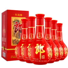 郎酒 红花郎10 酱香型白酒 53度 500ml*6瓶 整箱装(新老包装年份随机)
