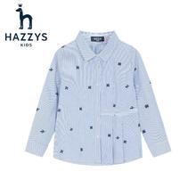HAZZYS 哈吉斯 女童尖领衬衫