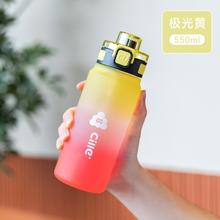 88VIP会员：cille 希乐 运动吸管水壶 极光黄-550ML
