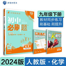 2024春初中必刷题 化学九年级下册 人教版 初三教材同步练习题教辅书 理想树图书 必刷题 人教版