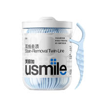 88VIP会员：usmile 笑容加 超细双线牙线棒 净皓茉莉 50支