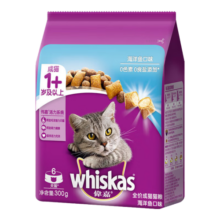 伟嘉（whiskas）猫粮 宠物成猫粮海洋鱼味300g单包尝鲜装