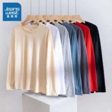 plus、真维斯（Jeanswest）100%纯棉长袖T恤 *3件