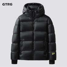 GTRG 高梵冬季极寒加厚羽绒短款潮牌白鸭绒保暖情侣男女同款客厅地毯A 经典黑 L