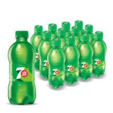 百事可乐 小瓶装碳酸饮料 七喜 柠檬味300ml*6瓶