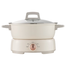 美的电火锅专用锅 4.5L家用3分钟速沸 2200W电磁炉加热 分体式火锅电煮锅多功能锅 MC-HGE22BY06丨 4.5L