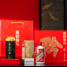 百亿补贴、plus会员：茅台飞天 惠群贵礼 酱香型白酒53度 200ml*1瓶  (酒+普安红茶) 礼盒装