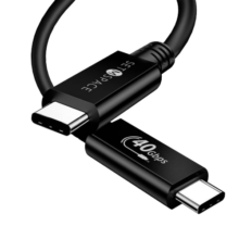 SETMSPACE USB4数据传输线雷电3/4双Type-C全功能线适用笔记本苹果电脑华为戴尔 USB4数据线 40Gbps兼容雷电3/4【0.8米】