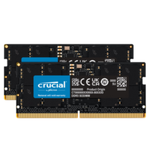 Crucial英睿达 48GB（24GB×2）套装 DDR5 5600频率 笔记本内存条 美光（原镁光）原厂颗粒 AI电脑配件