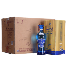 京东百亿补贴、plus会员：洋河 蓝色经典 海之蓝 42度 520ml*6瓶 整箱装 绵柔浓香型白酒