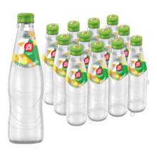 百事可乐 7up 7喜0糖 小柑橘柠檬味 汽水 玻璃瓶 275ml*12瓶