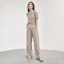 对白 新中式女式圆领套装