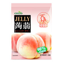 COZZO 高柔 马来西亚进口高柔白桃味蒟蒻吸吸魔芋果冻160g/袋休闲小零食