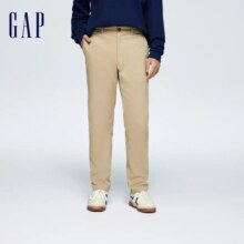 plus:Gap男装 基础款 修身插袋中腰 卡其裤休闲长裤