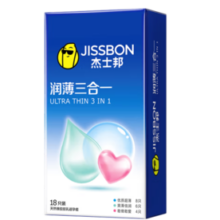 Jissbon 杰士邦 超薄避孕套 润薄三合一18只