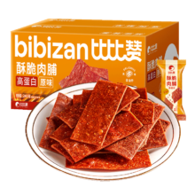 PLUS会员: 比比赞 高蛋白酥脆肉脯 原味 240g