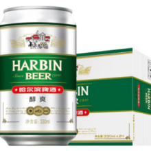 HARBIN  哈尔滨啤酒 醇爽啤酒  330mL 24罐 整箱装