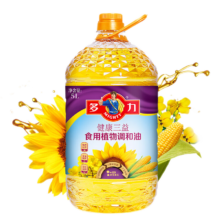 plus会员：多力【张若昀同款】健康三益食用植物调和油 5L 非转基因 物理压榨