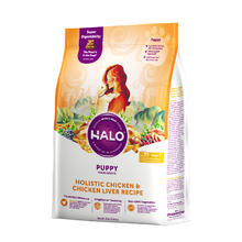 HALO 自然光环 全价幼犬干粮 鸡肉&鸡肝味 10磅/4.54kg临期