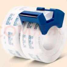 得力(deli)透明胶带切割器套装 18mm*20m加厚高粘小胶带 开学必备学习用品 错题整理学生文具 2卷 30039