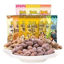 HBAF 芭峰 芭蜂韩国进口蜂蜜黄油扁桃仁巴旦木休闲零食无壳果仁坚果炒货10袋