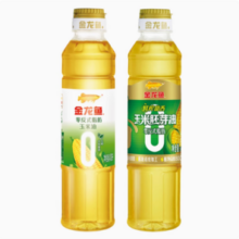 金龙鱼 零反式脂肪玉米油+鲜榨玉米油 400ml*2瓶