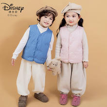 百亿补贴：Disney 迪士尼 儿童羽绒棉马甲秋冬男女童加绒加厚背心中小童内外穿坎肩