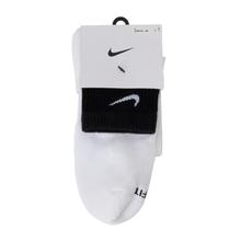 NIKE 耐克 一双装男袜女袜拼接运动袜跑步健身训练袜透气休闲中袜
