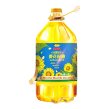 PLUS会员：金龙鱼 食用油 压榨 不油腻轻年葵花籽油4L