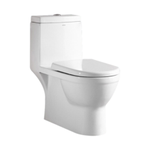 箭牌（ARROW）直冲式马桶座便器缓降盖板抽水马桶坐便器AEB12601L
