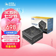 振华 ATX3.1 额定750W LEADEX III750W 金牌全模 电脑电源/十年保固/支持4070显卡