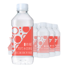 plus会员：依能 西柚味 无糖无汽弱碱 苏打水饮料 350ml*15瓶*3件+凑单